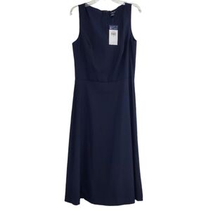 NWT Chaps Icon Blue Sleeveless Dress, Size 6